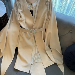 طقم رسمي أحجار الستراس على الاكتاف